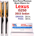 thumbnail image 1 of 2015 Lexus IS250 Performance Beam Wipers (Set of 2), 1 of 3