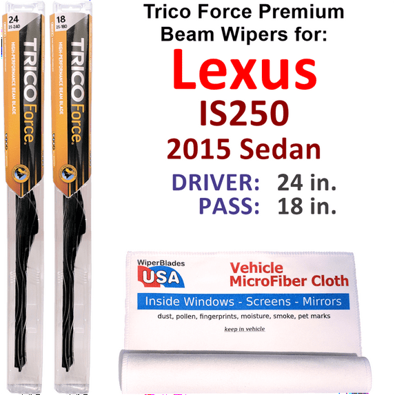 2015 Lexus IS250 Performance Beam Wipers (Set of 2)