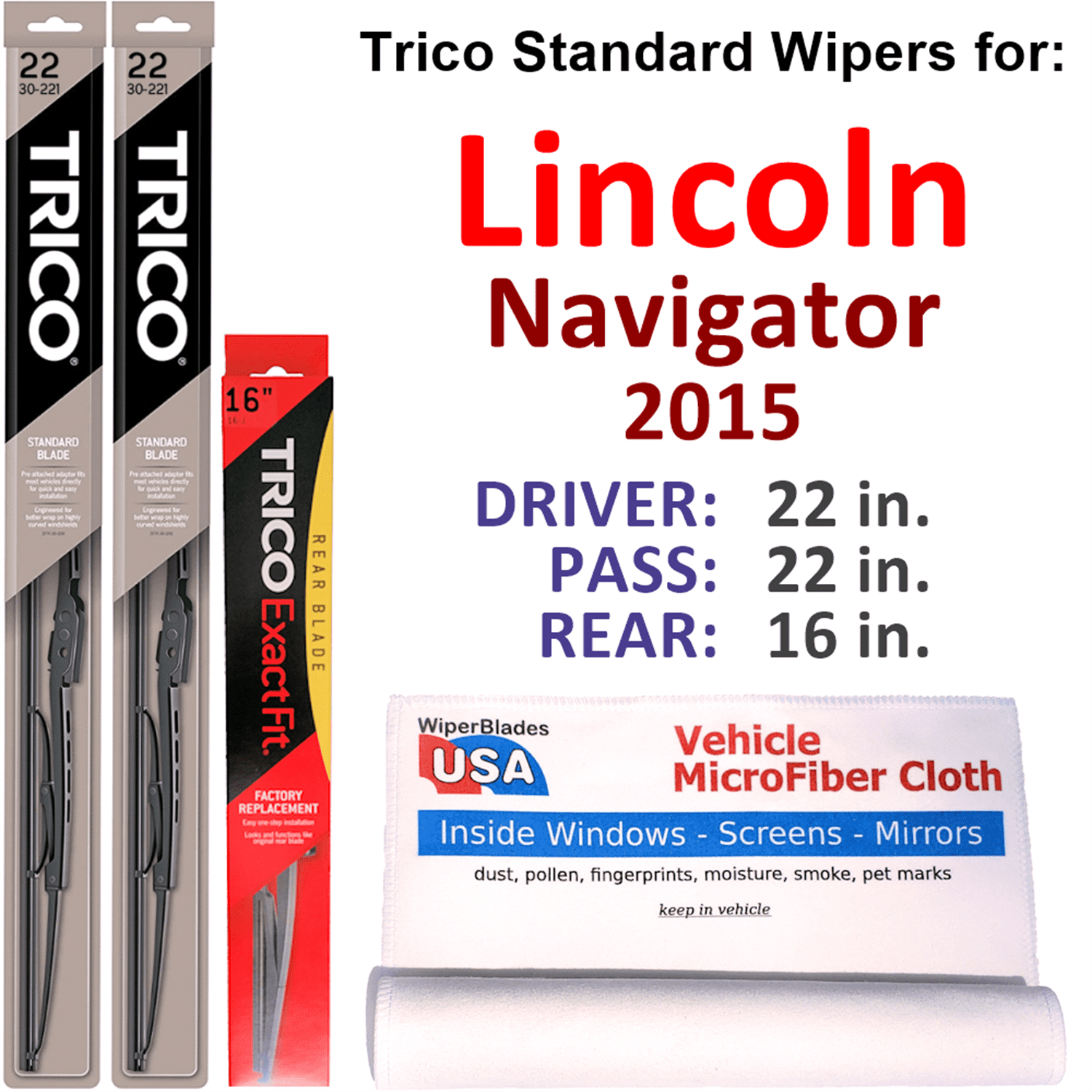 Rear Wiper Blade Change Lincoln Navigator (2003-2017) - 2016 Lincoln Navigator L Select 3.5L V6