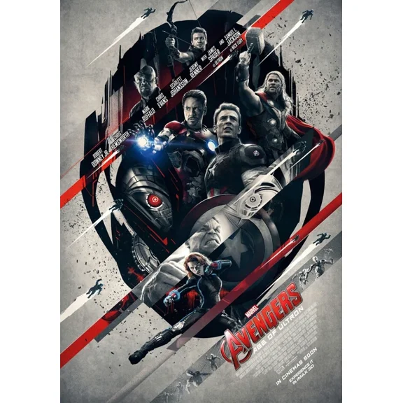 2015 Marvel The Avengers Age Of Ultron Poster Iron Man Thor Black Widow UNFRAMED PAPER POSTER