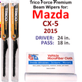 thumbnail image 1 of 2015 Mazda CX-5 Performance Beam Wipers (Set of 2), 1 of 3