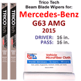 thumbnail image 1 of 2015 Mercedes-Benz G63 AMG Beam Blade Wipers (Set of 2), 1 of 3