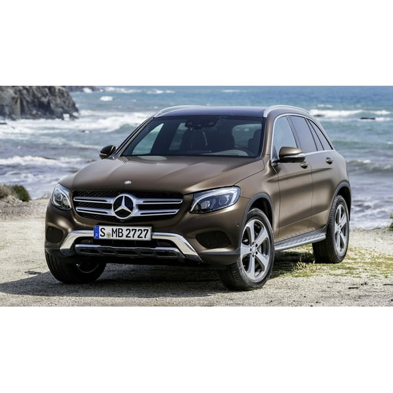 2015 Mercedes-Benz GLC Class Off-Road Car Poster - 24x36 Inch Glossy Laminated Poster - Stunning Detail and Bold Colors