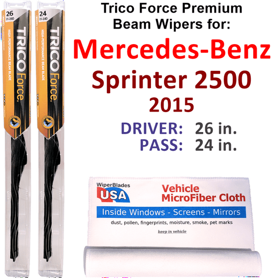 2015 Mercedes-Benz Sprinter 2500 Performance Beam Wipers (Set of 2)