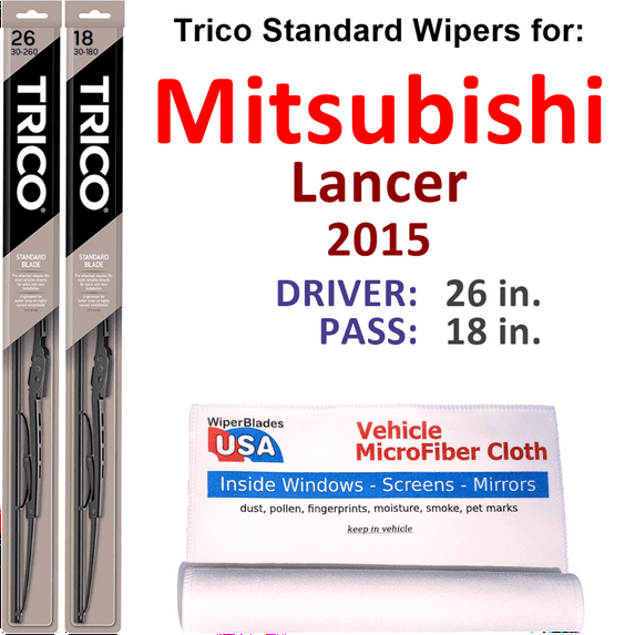 2015 Mitsubishi Lancer Non-Ralliart Wiper Blades (Set of 2)