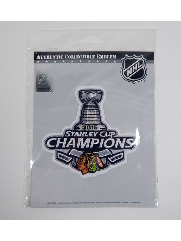 2015 Official Chicago Blackhawks Champions NHL Stanley Cup Finals Patch Jersey