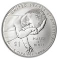 thumbnail image 1 of 2015-P U.S. March of Dimes $1 Silver Commem BU (Capsule Only), 1 of 2