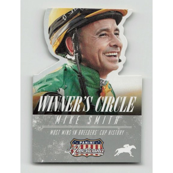 2015 Panini Americana Winners Circle Mike Smith #3 Diecut Breeders Cup Horse Racing Card