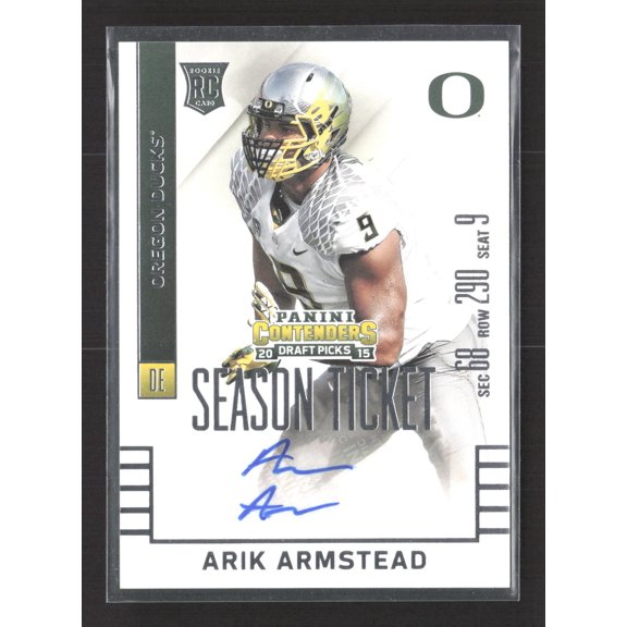2015 Panini Contenders Draft Picks Season Ticket Arik Armstead #154 RC