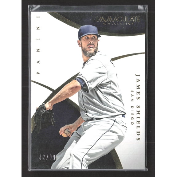 2015 Panini Immaculate Collection James Shields #66 San Diego Padres Baseball Card