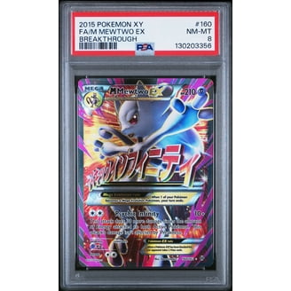 new promo cards pokemon tcg M Mewtwo ex Pokemon Breakthrough Full Art #160 PSA 8 main image 1