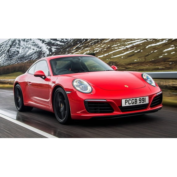 2015 Porsche 911 Carrera UK - 20x30 Inch Glossy Laminated Poster - Stunning Detail and Bold Colors