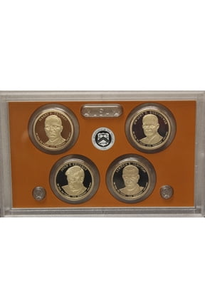2015 Presidential Dollar Proof Set - 4-Coin Clear Case Set (No Box or COA)