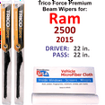 thumbnail image 1 of 2015 Ram 2500 Performance Beam Wipers (Set of 2), 1 of 3