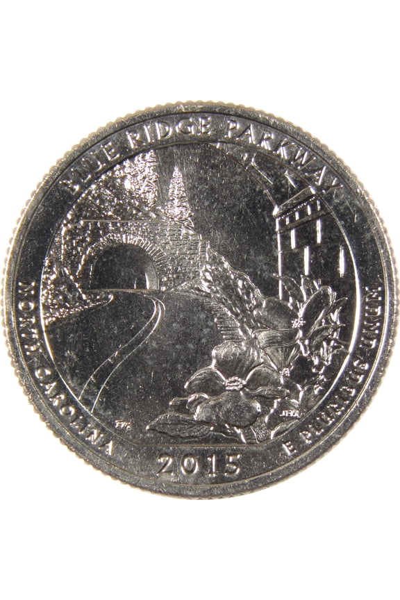 2015 S Blue Ridge Parkway National Park Quarter Uncirculated Clad 25c