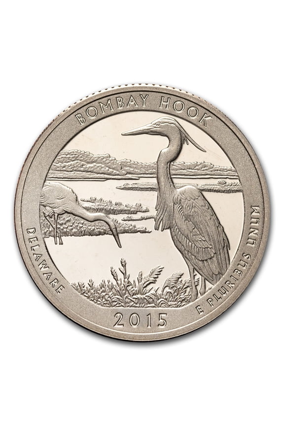2015-S Quarter ATB Bombay Hook National Wildlife Gem Proof