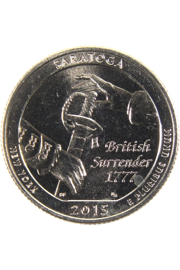 2015 S Saratoga NHP National Park Quarter BU Uncirculated Clad Coin