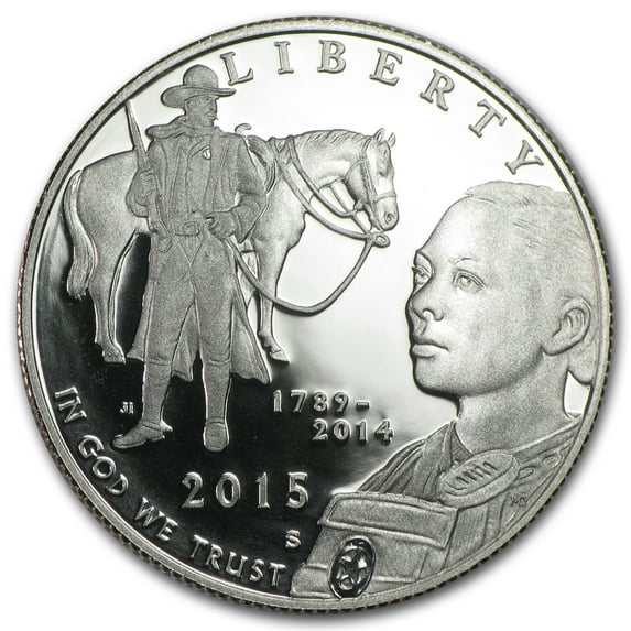 2015-S U.S. Marshals Svc 1/2 Dollar Clad Commem Prf (Box & COA)