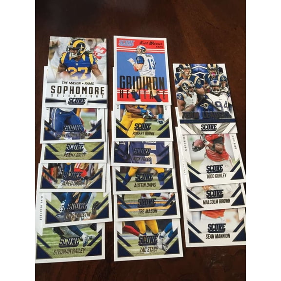 2015 Score Master w RC,Inserts St. Louis Rams Team Set 16 Cards 3 Inserts Todd Gurley RC
