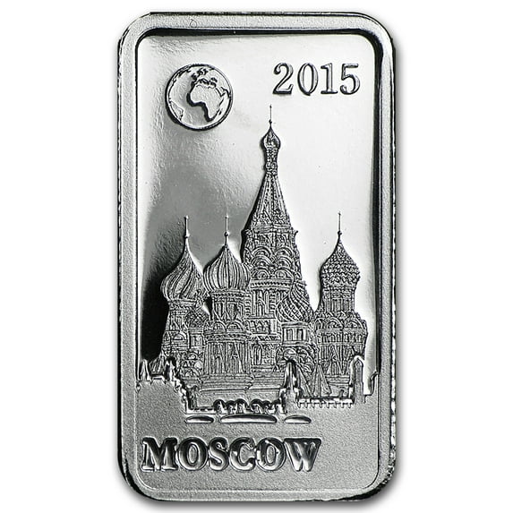 2015 Solomon Island 2.5 gr Silver Landmarks of the World (Moscow)