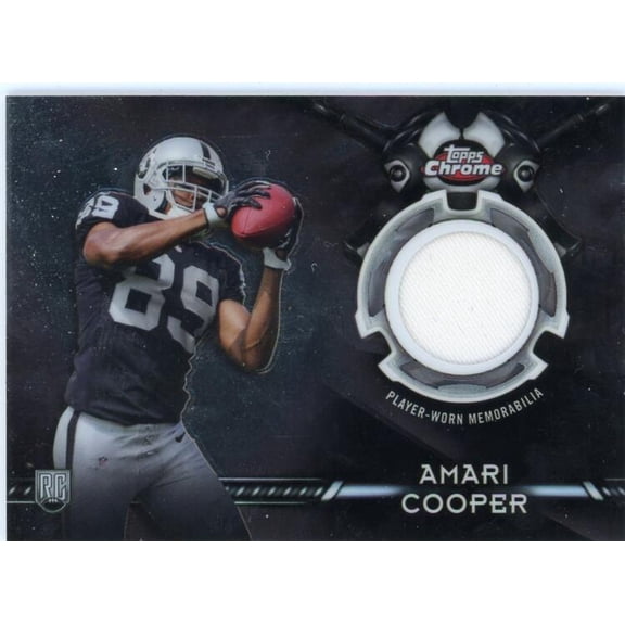 2015 TOPPS CHROME ROOKIE RELICS #TCRR-AC AMARI COOPER RELIC OAKLAND RAIDERS