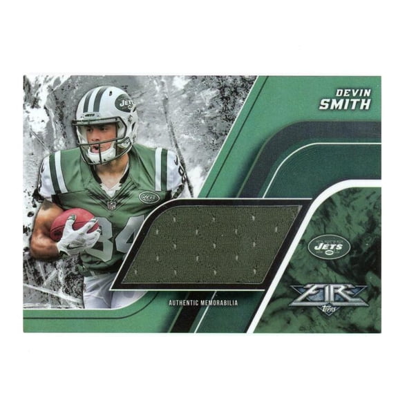 2015 TOPPS FIRE JUMBO RELICS #FJR-DS DEVIN SMITH RELIC NEW YORK JETS