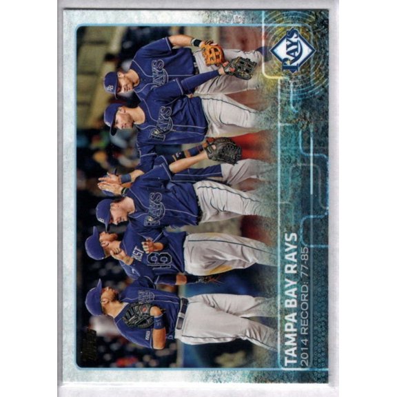 2015 Topps #669 Tampa Bay Rays NM-MT Near Mint or Better ID 4257 Baseball Card Tampa Bay Rays MLB Baseball Trading Card