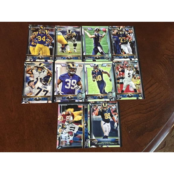 2015 Topps FB St. Louis Rams Team Set Todd Gurley RC Mint