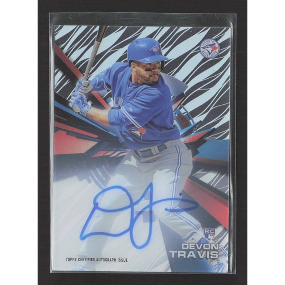 2015 Topps High Tek HT-DT RC Auto Devon Travis Toronto Blue Jays Baseball Card