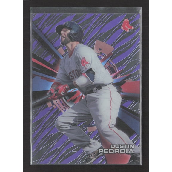 2015 Topps High Tek Dustin Pedroia Boston Red Sox Purple #HT-DPA Baseball Card