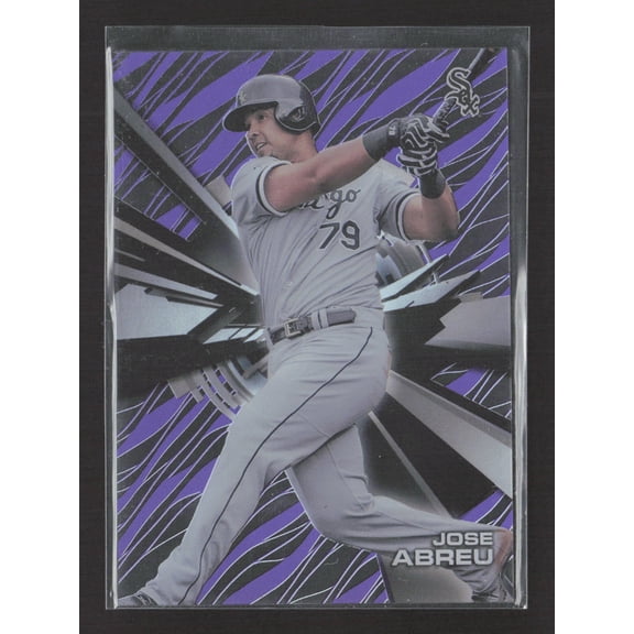 2015 Topps High Tek Jose Abreu Chicago White Sox Purple Orbit Diffractor Trading Card #HT-JAU