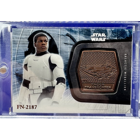 2015 Topps Star Wars The Force Awakens Galactic Medallion FN-2187 #9