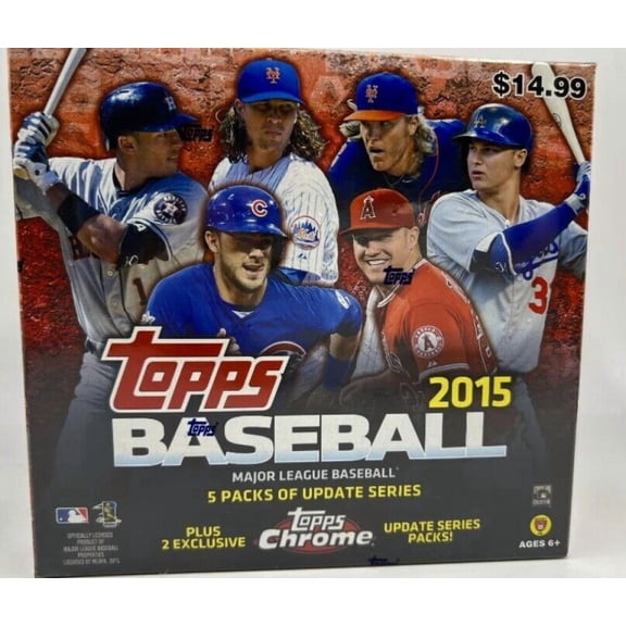 2015 Topps Update Series with Chrome Factory Sealed Mega Box 48 Cards Lindor Buxton