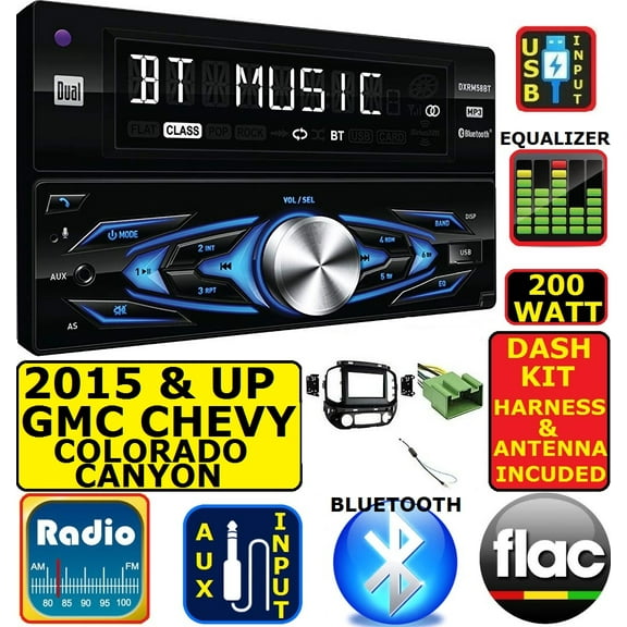 2015 & UP CHEVY COLORADO GMC CANYON BLUETOOTH USB CAR RADIO STEREO PKG