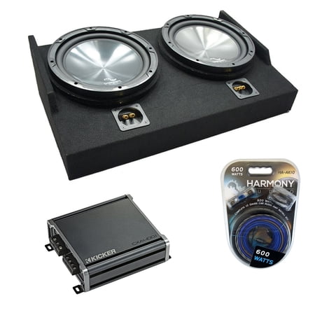 2015 - 2025 Ford F150 Super Cab Harmony HA-R124 Dual 12 Custom Sub Box CXA4001 Amp