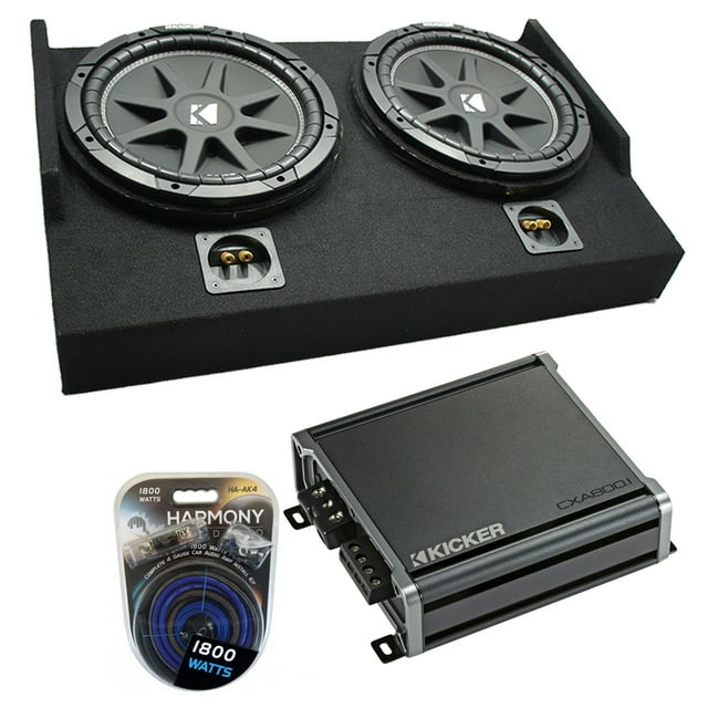 2015 UP Ford F150 Super Cab Kicker Comp C10 Dual 10 Custom Sub Box