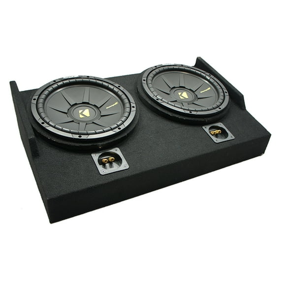 2015 - UP Ford F150 Super Cab Kicker CompC CWCS10 Dual 10" Custom Sub Box 2 Ohm