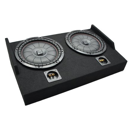 2015 - 2025 Ford F150 Super Cab Kicker CompVT CVT12 Dual 12" Custom Sub Box 2 Ohm
