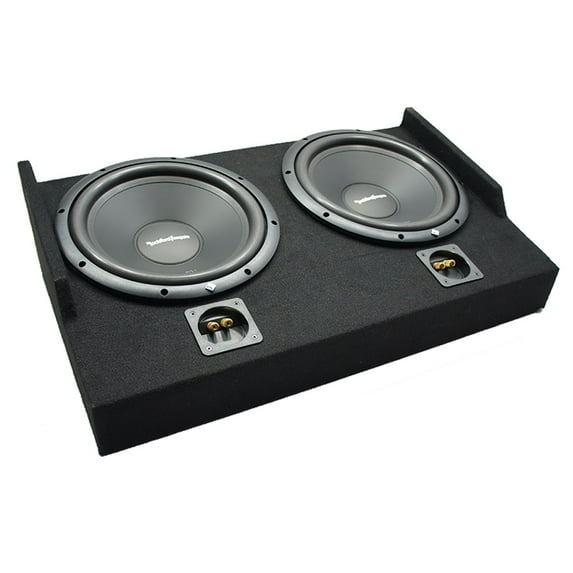2015 - 2025 Ford F150 Super Cab Rockford Punch P1S412 Dual 12 Custom Sub Box 2 Ohm
