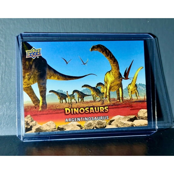2015 Upper Deck Dinosaurs Argentinosaurus Extinction Red Parallel #2 Card