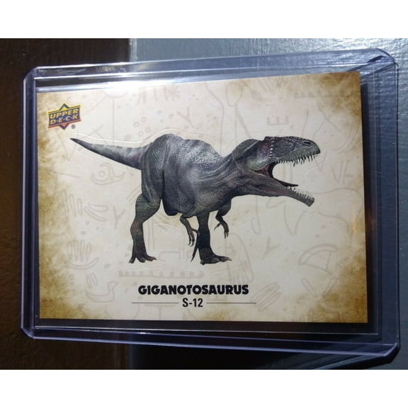 2015 Upper Deck Dinosaurs Giganotosaurus #S-12 Trading Sticker Card