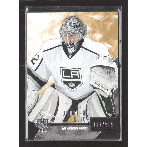 2015 Upper Deck Ultimate Collection Jonathan Quick Los Angeles Kings Trading Card #44 107/209
