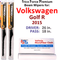 thumbnail image 1 of 2015 Volkswagen Golf R Performance Beam Wipers (Set of 2), 1 of 3