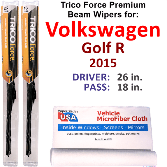 2015 Volkswagen Golf R Performance Beam Wipers (Set of 2)