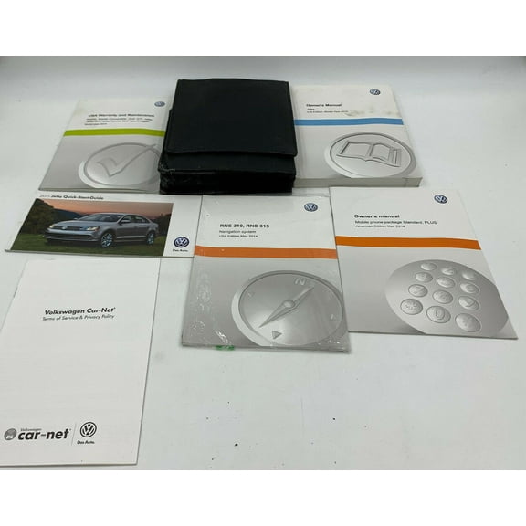 2015 Volkswagen Jetta GLI Owners Manual Set with Case OEM H02B33009