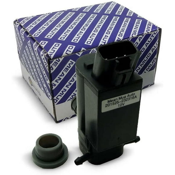 201525-232316A Windshield Washer Pump (Front & Rear) w/Grommet - Washer Motor Compatible with Toyota Lexus Scion - Replaces OEM #: 85330-20470, 85330-12280, 85330-44010