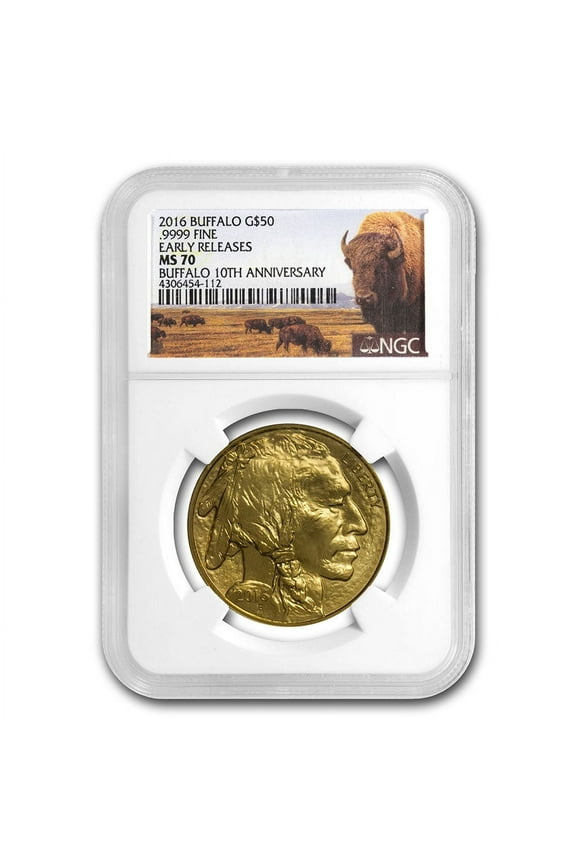 2016 1 oz Gold Buffalo MS-70 NGC (Early Releases, Buffalo Label)
