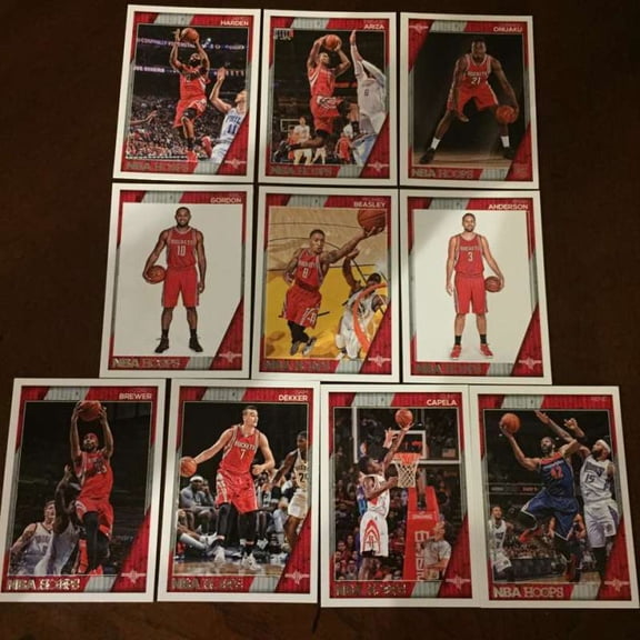 2016-17 NBA Hoops Houston Rockets Team Set 10 Cards w RC