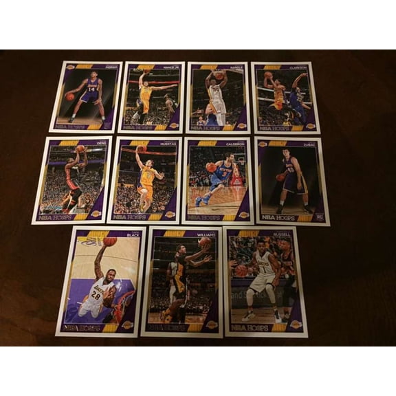 2016-17 NBA Hoops Los Angeles Lakers Team Set 11 Cards Brandon Ingram RC