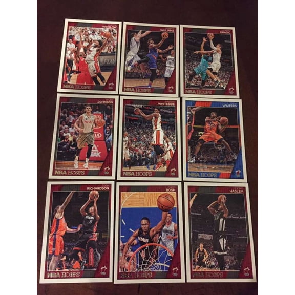 2016-17 NBA Hoops Miami Heat Team Set 9 Cards